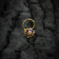 Purple Sensation Gold Plated Silver Nose Pin
