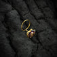 Purple Sensation Gold Plated Silver Nose Pin