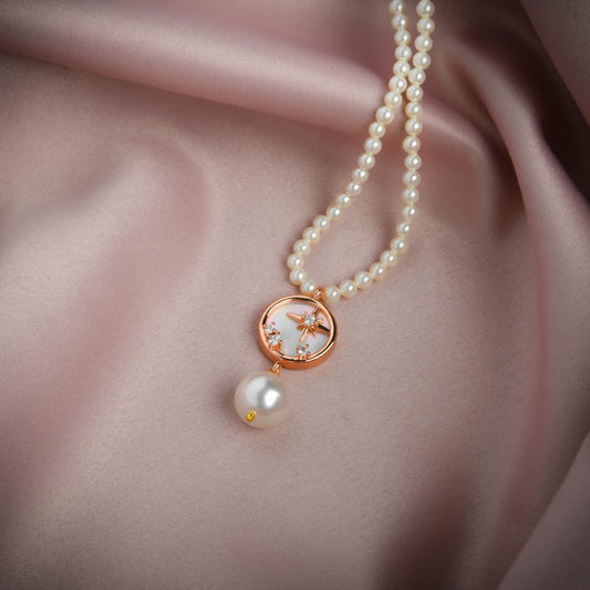 Stars In Sky MOP Pearls Necklace