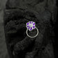 Purple Sensation Silver Nose Pin