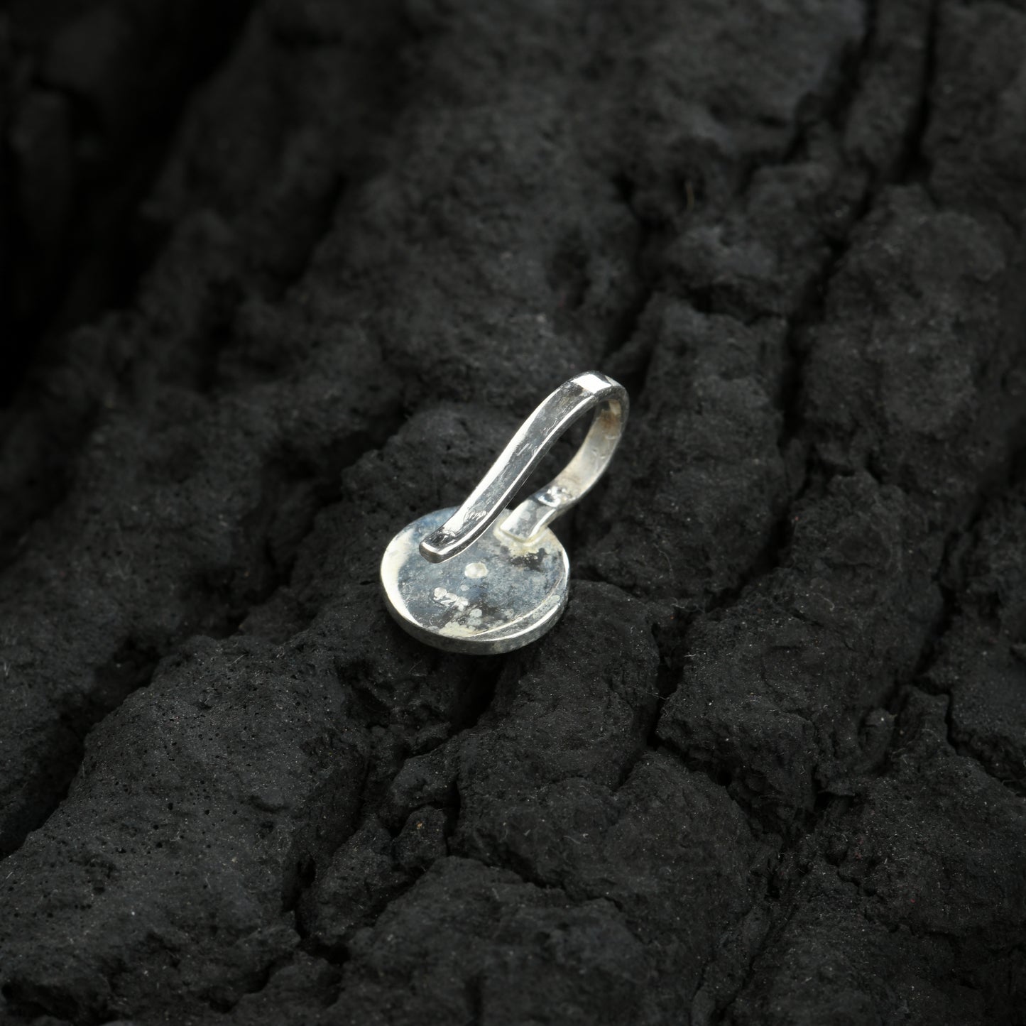 Blue Poppy Enamel Silver Nose Pin