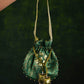 Sundar Shabnam Green Sequinned Potli
