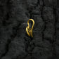 Blue Dahlia Gold Plated Silver Nose Pin