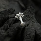Blue Star CZ Silver Nose Pin