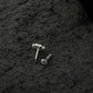 Blue Star CZ Silver Nose Pin