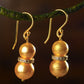 Golden Sunset Pearl Earrings