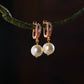 Pearl Rose Gold Earrings