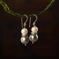 Silver Lining Zircon Pearl Earrings