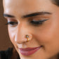 Purple Sensation Gold Plated Silver Nose Pin