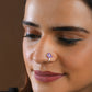 Purple Sensation Silver Nose Pin