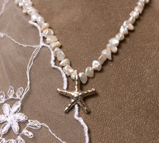 Silver Starfish Necklace