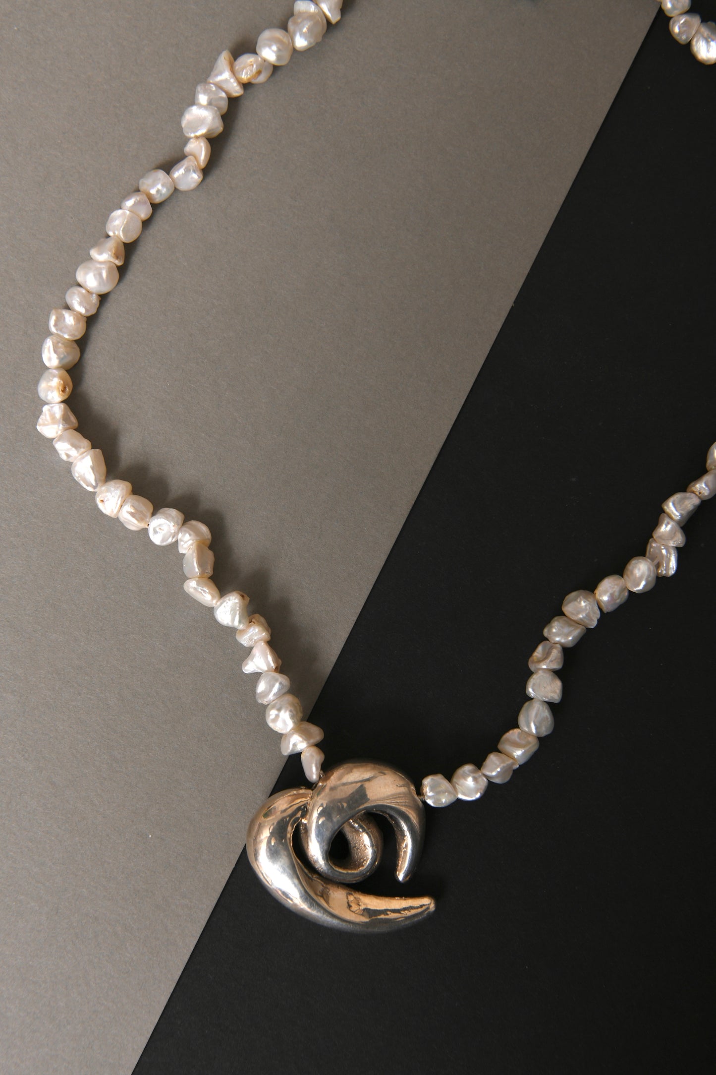 Silver Spiral Necklace