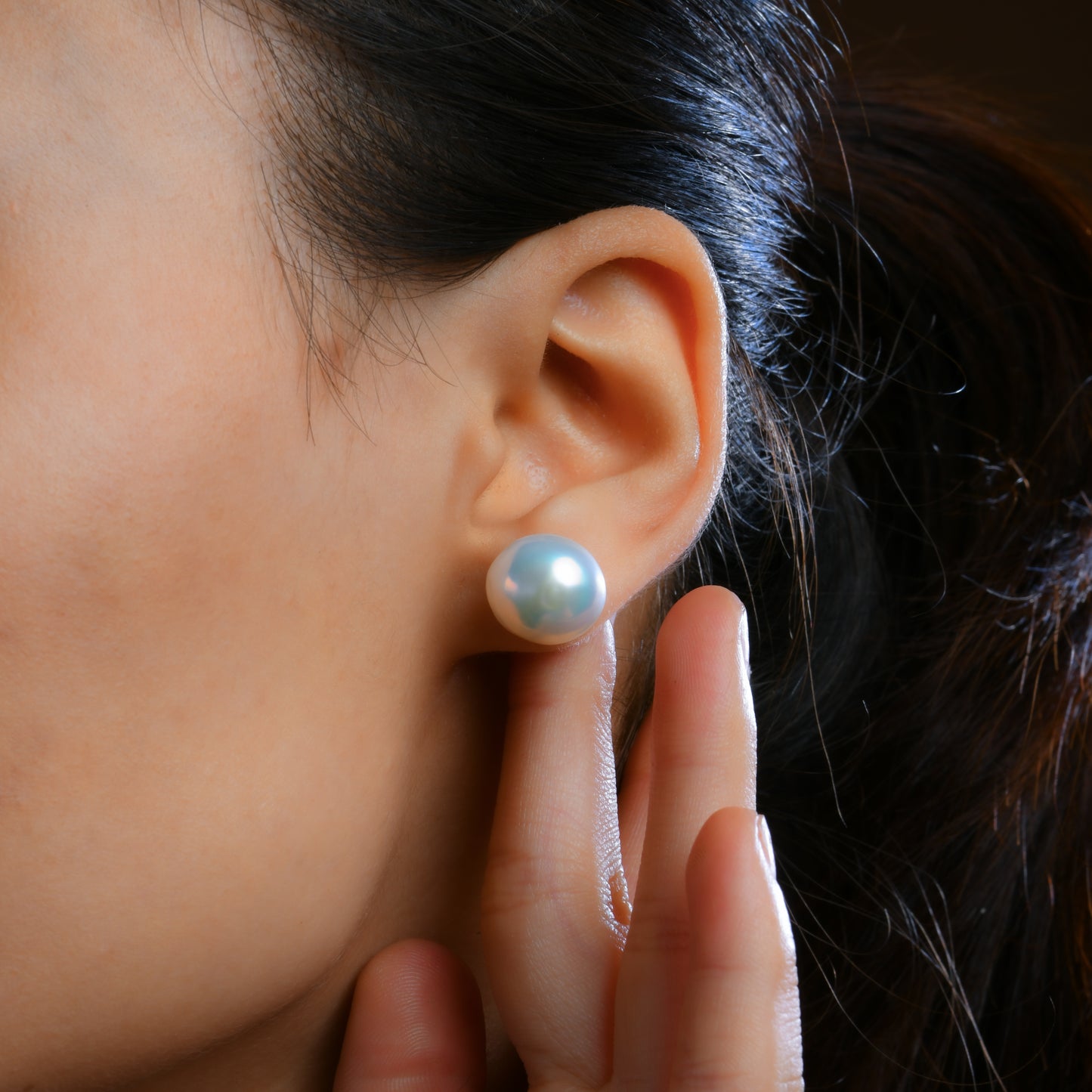 Mabe Freshwater Pearl Studs