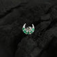 CZ Moon Silver Nose Pin
