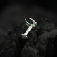CZ Moon Silver Nose Pin