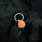 Natural Coral Silver Leaf Nose Pin