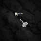 CZ Star Silver Screw Back Nose Pin