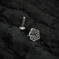 Leaf Oxidised Silver Nose Pin