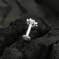 Suchitra Silver CZ Nose Pin