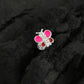 Rainbow Butterfly Enamel Silver Nose Pin(Screw Back)