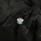 Rainbow Butterfly Enamel Silver Nose Pin(Screw Back)