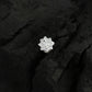 Floral CZ Silver Nose Pin