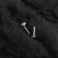Cayenne CZ Silver Screw Back Nose Pin