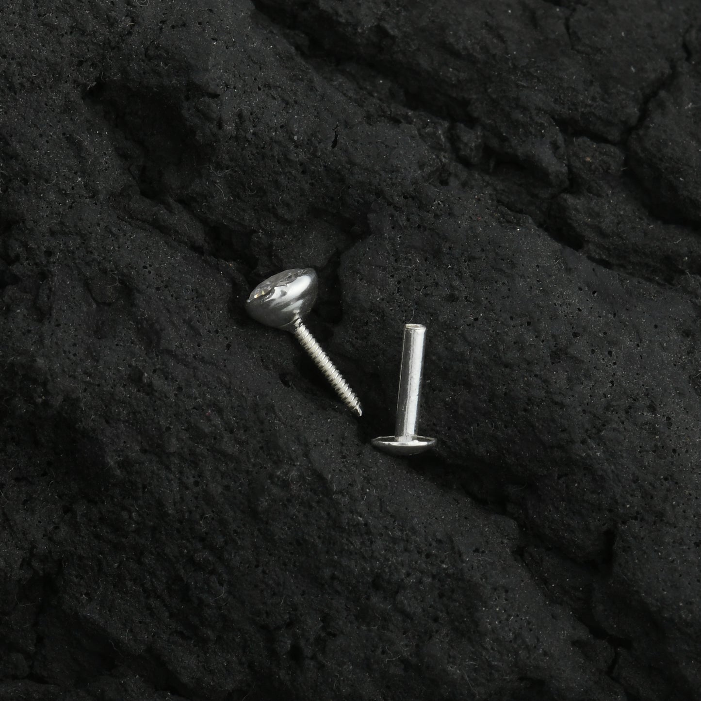 Cayenne CZ Silver Screw Back Nose Pin