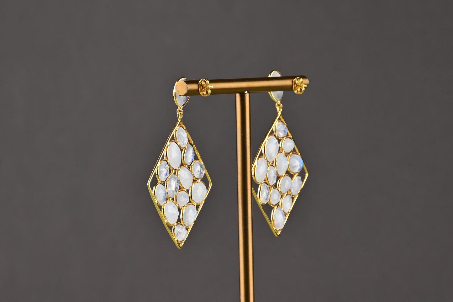 Moonstone Square Danglers