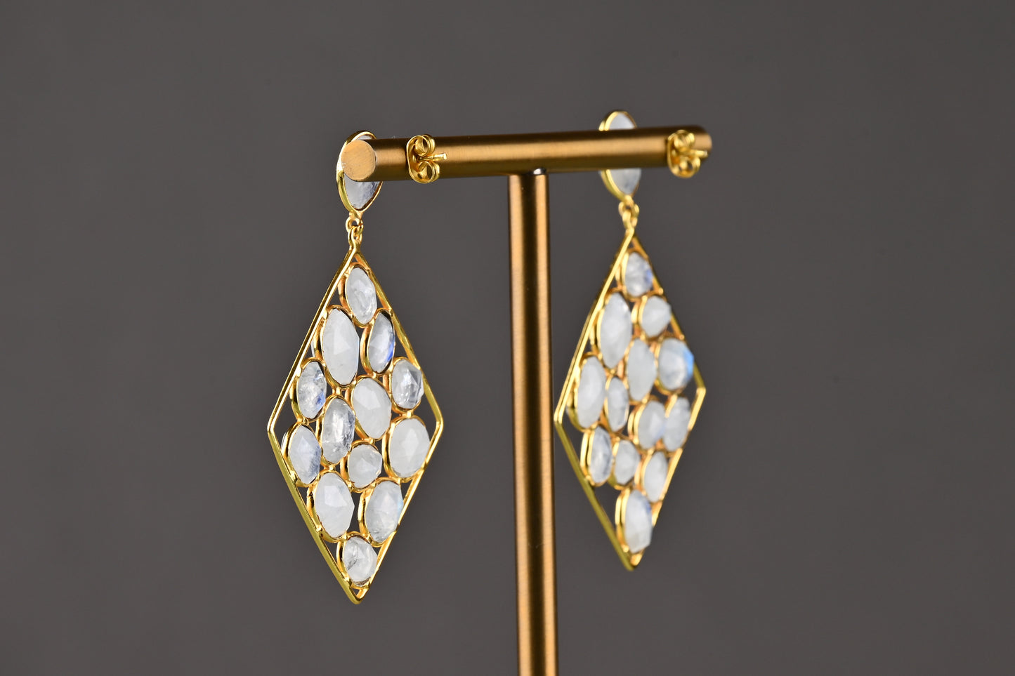 Moonstone Square Danglers