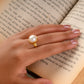 Classic Pearl Ring (Gold-Plated)