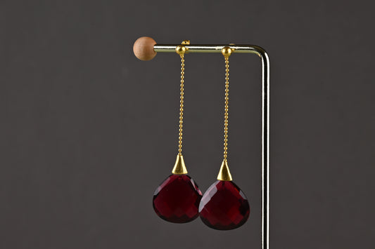 Ruby Drop Earrings