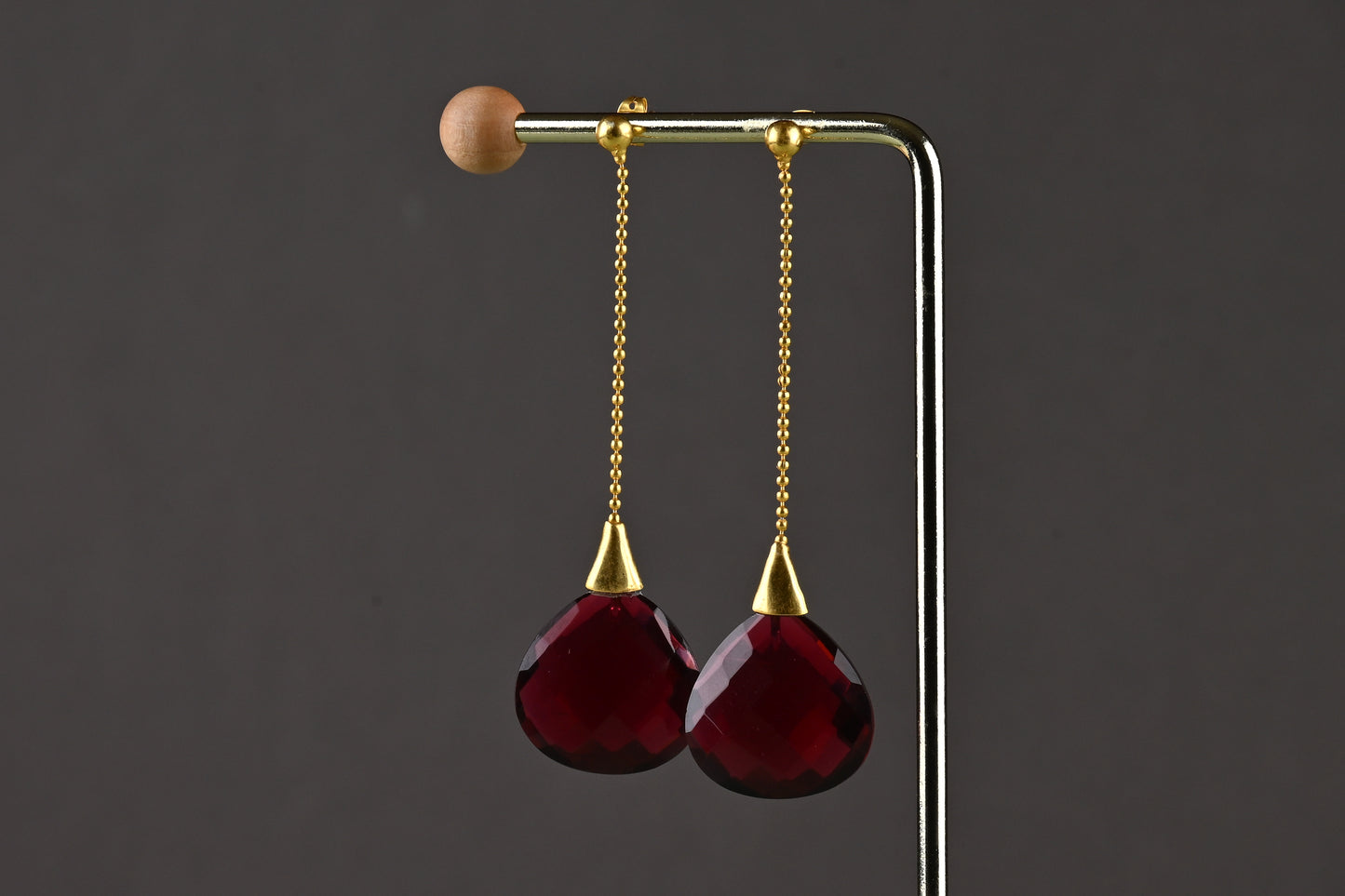 Ruby Drop Earrings