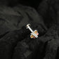 Rainbow Butterfly Enamel Silver Nose Pin(Screw Back)