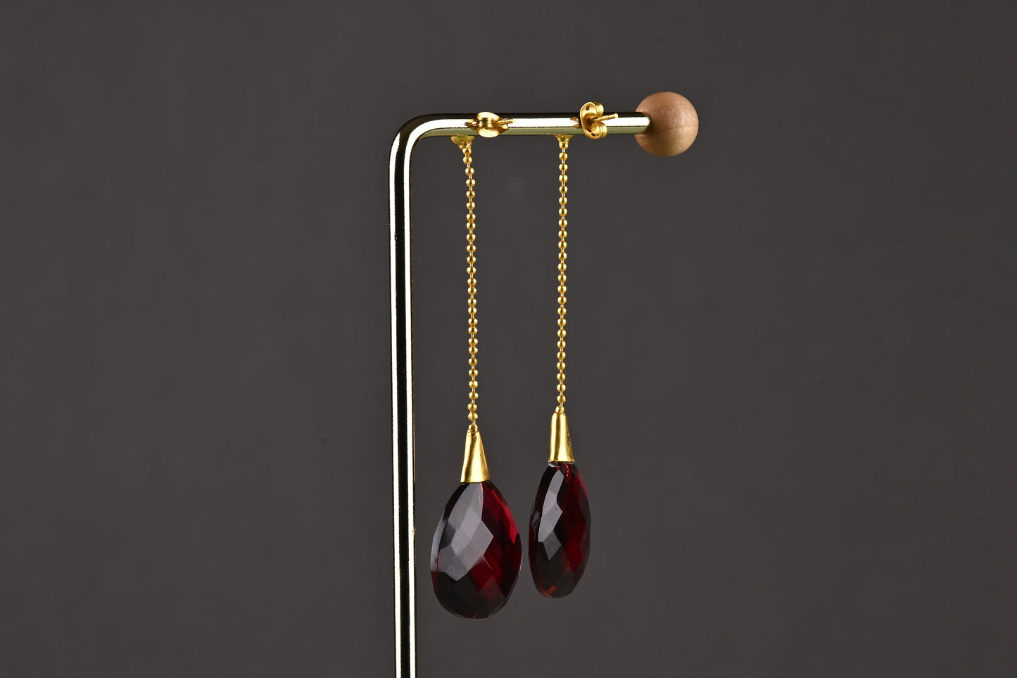 Ruby Drop Earrings