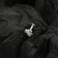 Rainbow Butterfly Enamel Silver Nose Pin(Screw Back)
