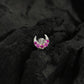 CZ Moon Silver Nose Pin