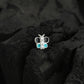 Rainbow Butterfly Enamel Silver Nose Pin(Screw Back)