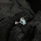 Rainbow Butterfly Enamel Silver Nose Pin(Screw Back)