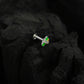 Rainbow Butterfly Enamel Silver Nose Pin(Screw Back)