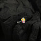 Rainbow Butterfly Enamel Silver Nose Pin(Screw Back)
