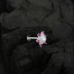 Pearl CZ Flower Silver Nose Pin