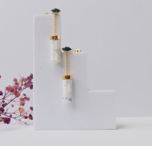 Sacred Eye Howlite Earrings