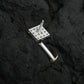 Quart CZ Silver Nose Pin