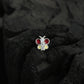 Rainbow Butterfly Enamel Silver Nose Pin(Screw Back)