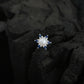 Pearl CZ Flower Silver Nose Pin