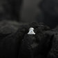 Triangle Silver CZ Screw Back Silver Nose Pin
