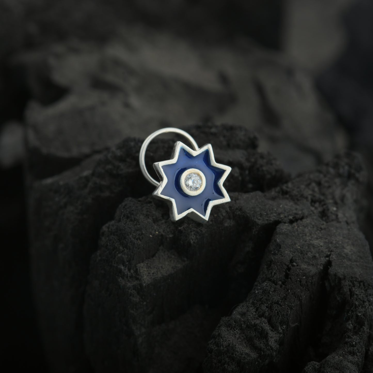 Stellar Silver Nose Pin(Wire Type)