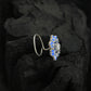 Hydrangea Flower Silver Nose Pin