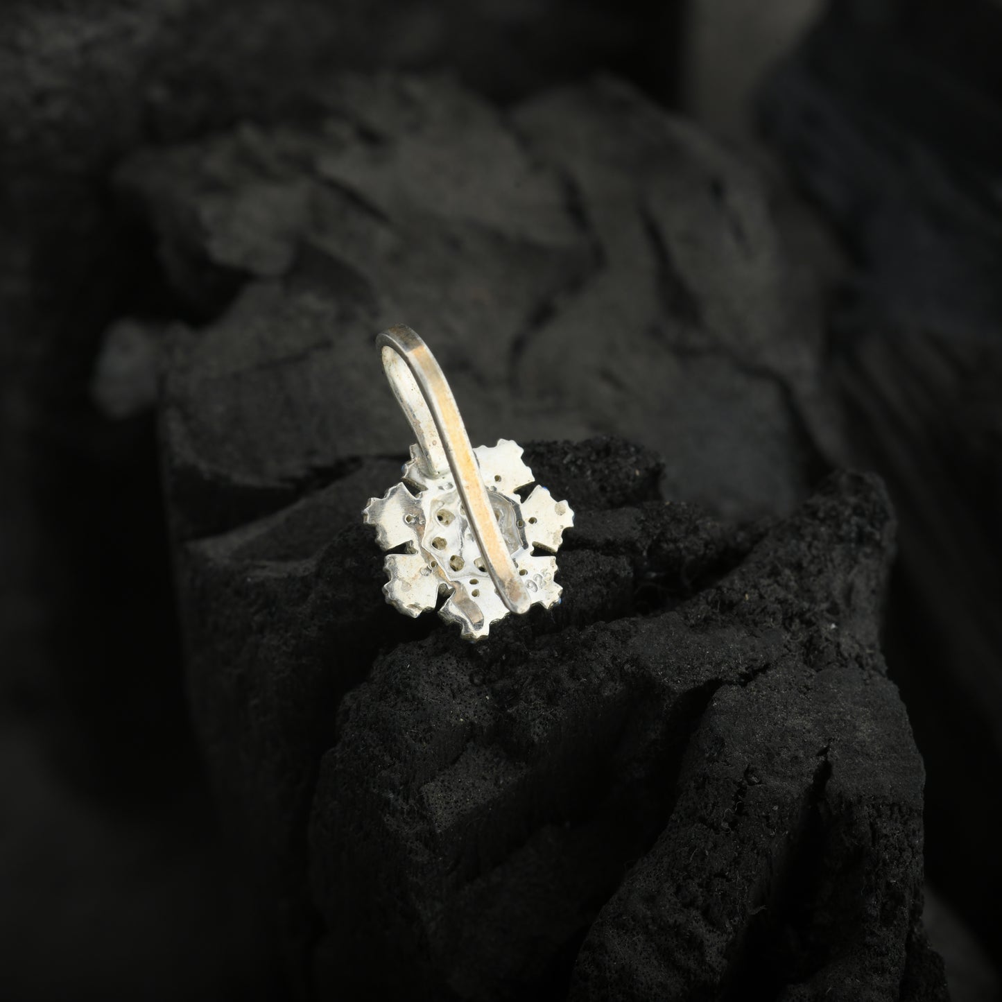 Hydrangea Flower Silver Nose Pin